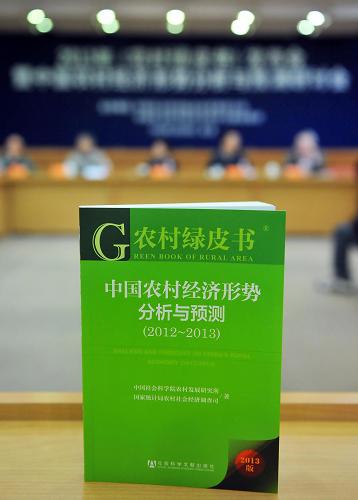 《农村绿皮书：中国农村经济形势分析与预测》在京发布
